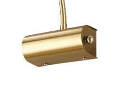 Flexible LED Bilderleuchte CURTIS Messing matt, Drehdimmer