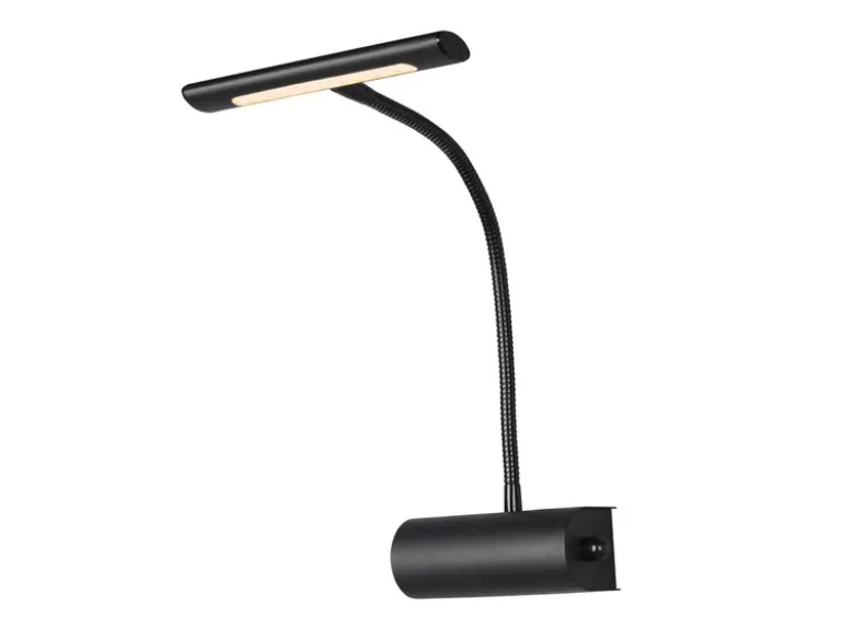 Flexible LED Bilderleuchte CURTIS, Wandleuchte mit Drehdimmer, Schwarz