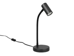 Flexible LED Schreibtischlampe Schwarz, Höhe 28cm