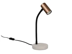 Flexible LED Schreibtischlampe Coffee / Grau, Höhe 28cm