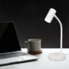 Flexible LED Schreibtischlampe Weiß, Höhe 28cm
