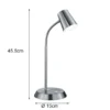 Flexible LED Schreibtischlampe 2er Set in Silber matt dimmbar
