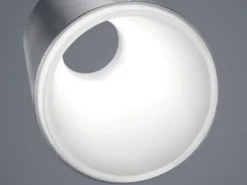 Flexible LED Schreibtischlampe 2er Set in Silber matt dimmbar