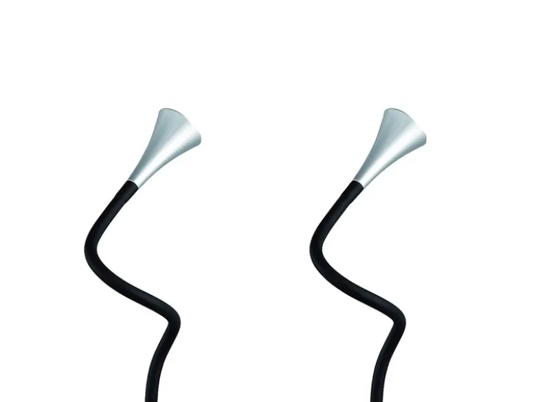 Flexible LED Schreibtischleuchten 2er SET in Silber auch Wandmontage möglich