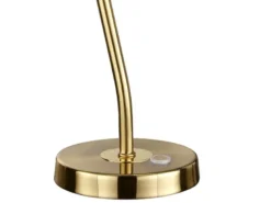 Flexible LED Schreibtischleuchte CURTIS Messing matt, 4-Stufen Dimmer