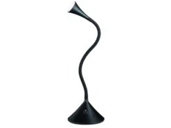 Flexible LED Schreibtischleuchten 2er SET in Schwarz, auch Wandmontage möglich