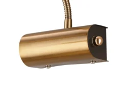 Flexible LED Wandleuchte / Bilderleuchte CURTIS Altmessing, Drehdimmer