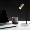 Flexible Schreibtischlampe TARYN Coffee / Grau, Höhe 28cm