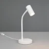 Flexible Schreibtischlampe TARYN Weiß, Höhe 28cm