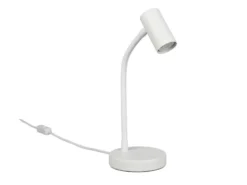 Flexible Schreibtischlampe TARYN Weiß, Höhe 28cm