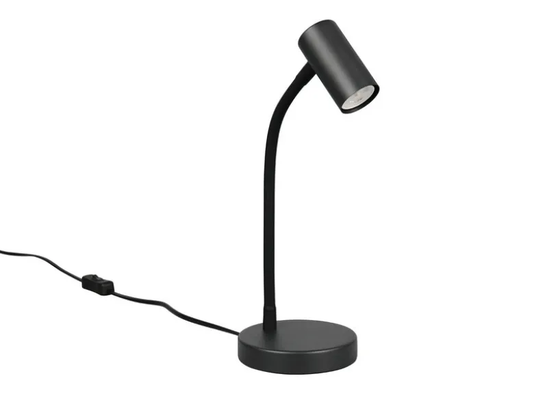 Flexible Schreibtischlampe TARYN Schwarz, Höhe 28cm