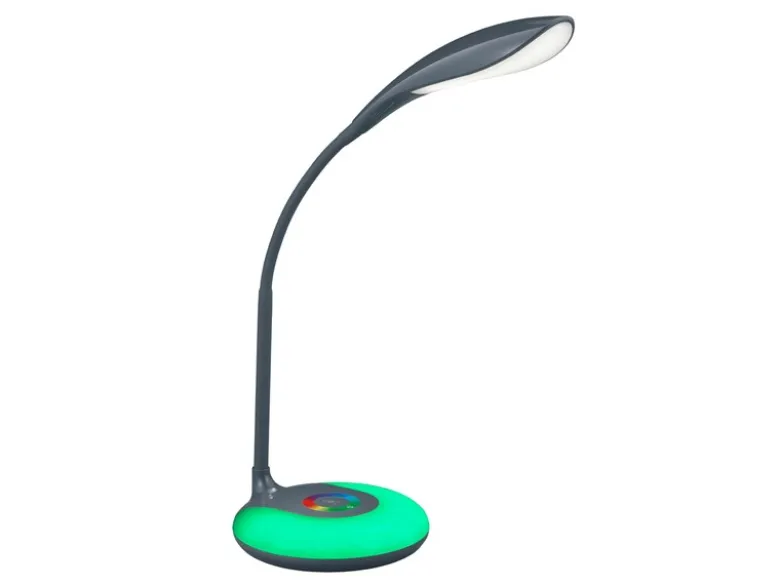 Flexible Schreibtischleuchte KRAIT dimmbar USB Anschluß + RGB Farbwechsler
