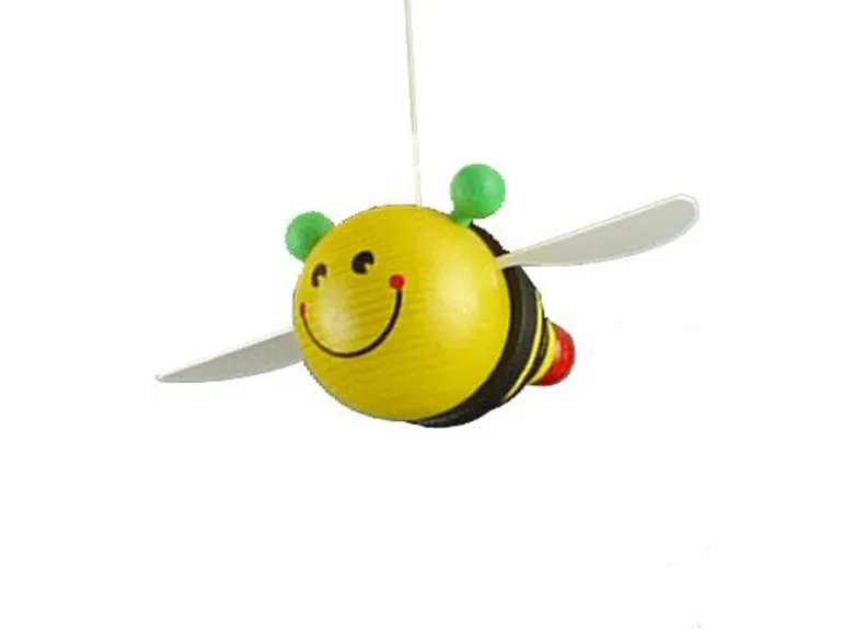 Fröhliche LED Deckenleuchte fürs Kinderzimmer, Sonne mit süßen Bienen, SUM-SUM
