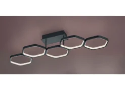 Futuristische Ring LED Deckenleuchte VIGO Anthrazit dimmbar, Länge 90cm