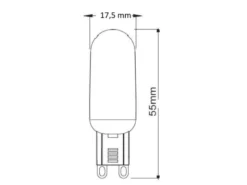 G9 LED 2Stk. Stiftsockel - 3 Watt, 300 Lumen, warmweiß - 3 Stufen Dimmer