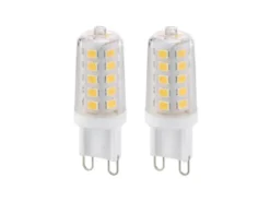 G9 LED 2Stk. Stiftsockel - 3 Watt, 300 Lumen, warmweiß - 3 Stufen Dimmer