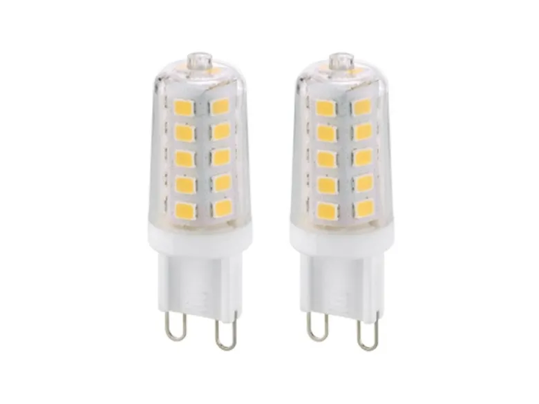 G9 LED 2Stk. Stiftsockel - 3 Watt, 300 Lumen, warmweiß - 3 Stufen Dimmer