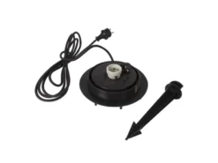 Garten Kugelleuchte mit Erdspieß, 3m Kabel IP65 & smarter LED, Ø38cm
