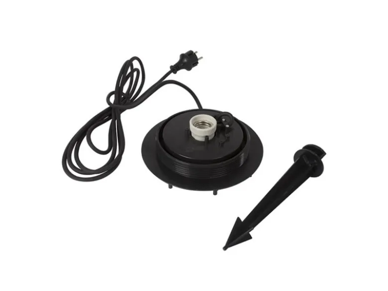 Garten Kugelleuchte mit Erdspieß, 3m Kabel IP65 & smarter LED, Ø38cm