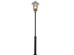 Gartenlaterne / Standleuchte BENU, E27, galvanisierter Stahl, Höhe 254 cm