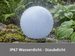 Garten Solarkugel MELO mit Fernbedienung dimmbar & Farbwechsel Ø 20cm