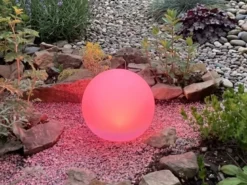 Garten Solarkugel MELO mit Fernbedienung dimmbar & Farbwechsel Ø 20cm
