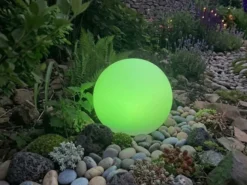 Garten Solarkugel MELO mit Fernbedienung dimmbar & Farbwechsel Ø 30cm