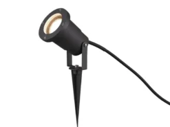 Gartenstrahler UBANGI mit Erdspieß, 5m Anschlußkabel & Stecker Ø 9cm