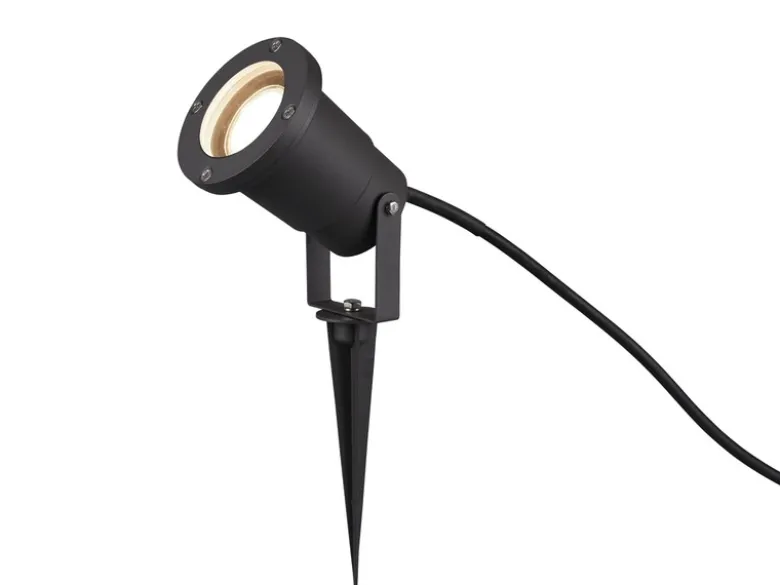 Gartenstrahler UBANGI mit Erdspieß, 5m Anschlußkabel & Stecker Ø 9cm