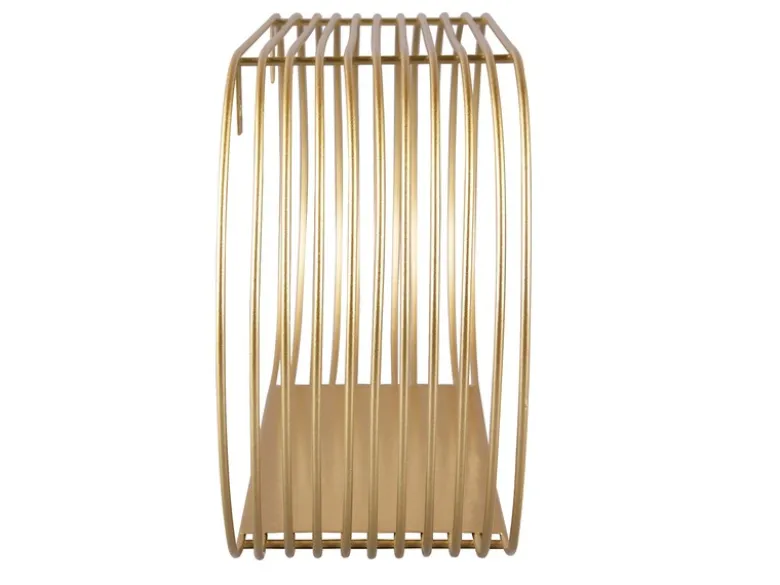 Gitter Wandregal 2er Set JOYCE aus Metall in Gold