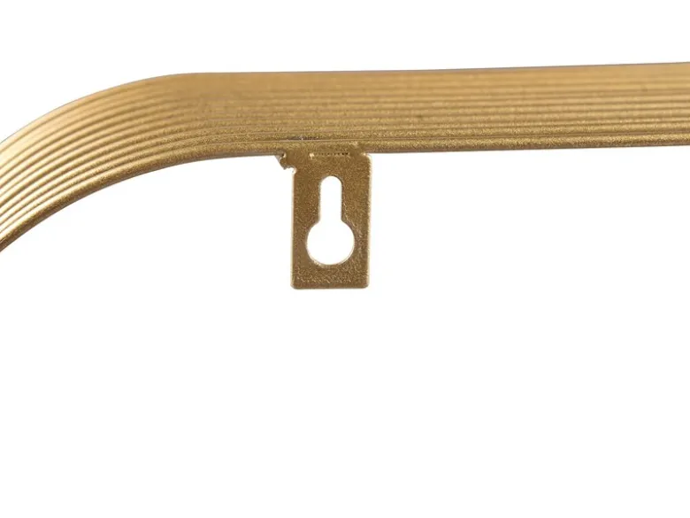 Gitter Wandregal 2er Set JOYCE aus Metall in Gold