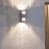 Graue Wandleuchte IMOLA, Up/Down-light, 9 Watt HP-LED, IP54