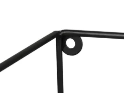 Große Wandregale - 2er SET TINKA aus Metall in Schwarz 60cm & 65cm breit