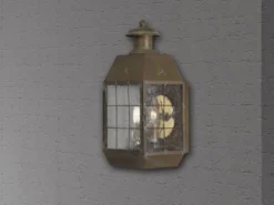 Große Außenwandleuchte NANTUCKET im antiken Landhausstil, Höhe 43cm