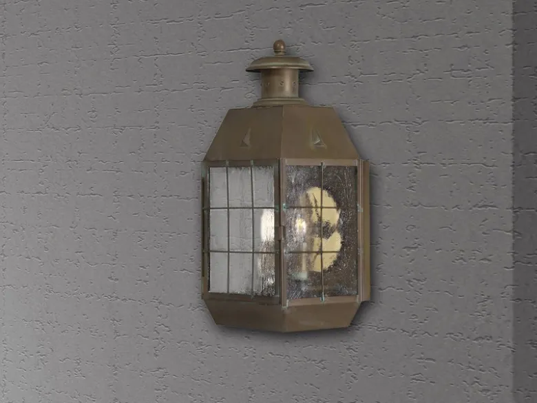 Große Außenwandleuchte NANTUCKET im antiken Landhausstil, Höhe 43cm