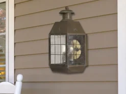 Große Außenwandleuchte NANTUCKET im antiken Landhausstil, Höhe 43cm