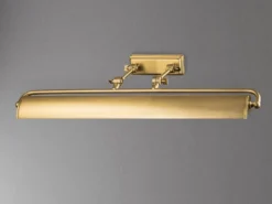 Große Bilderleuchte WINCHFIELD verstellbar, Altmessing Breite 70cm