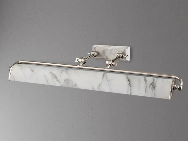 Große Bilderleuchte WINCHFIELD verstellbar, Marmoroptik, Breite 70cm