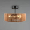 Große Boho Deckenleuchte SMILLUM mit Ventilator & Fernbedienung Ø 61cm