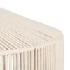 Große Boho Pendelleuchte SVEA Lampenschirm aus Baumwolle Beige, Ø 61cm
