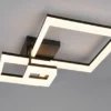 Große Deckenleuchte CAMINO Schwarz mit 3 LED Leuchteinheiten, Breite 65cm