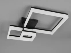 Große Deckenleuchte CAMINO Schwarz mit 3 LED Leuchteinheiten, Breite 65cm