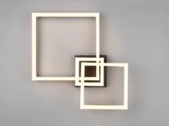 Große Deckenleuchte CAMINO Schwarz mit 3 LED Leuchteinheiten, Breite 65cm