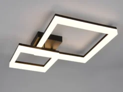 Große Deckenleuchte CAMINO Schwarz mit 2 LED Leuchteinheiten, Breite 62cm
