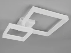 Große Deckenleuchte CAMINO Weiß mit 2 LED Leuchteinheiten, Breite 62cm