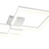 Große Deckenleuchte CAMINO Weiß mit 3 LED Leuchteinheiten, Breite 65cm