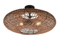 Große Deckenleuchte HEDDA Korbgeflecht aus Sisal, Ø 52cm