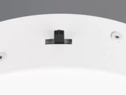 Große dimmbare LED Pendelleuchte DARVIN in Weiß, Breite 84cm