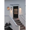 Große LED Außenwandleuchte / Hausnummernleuchte Downlight, Silber