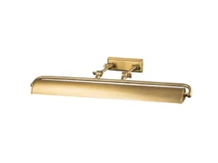 Große LED Bilderleuchte in Altmessing, verstellbar, Breite 70cm